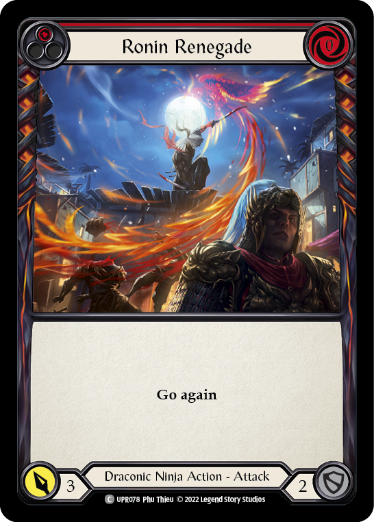 Ronin Renegade (Red) [UPR078] (Uprising)  Rainbow Foil | Card Merchant Takapuna