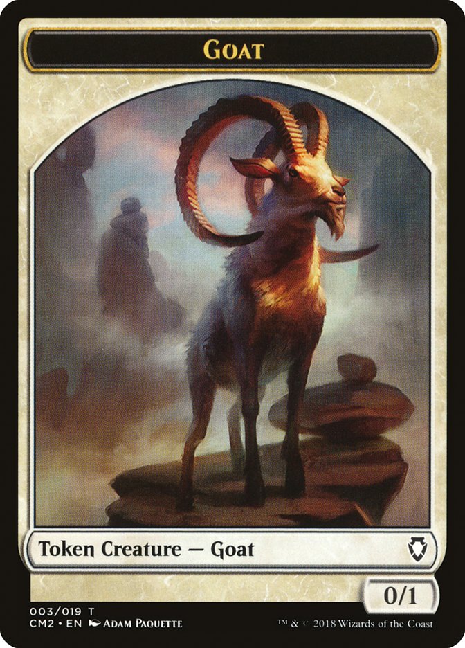 Goat Token [Commander Anthology Volume II Tokens] | Card Merchant Takapuna