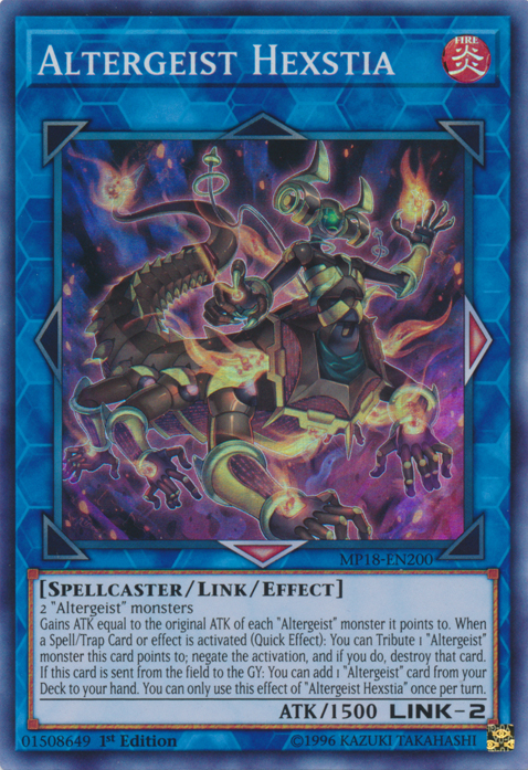 Altergeist Hexstia [MP18-EN200] Super Rare | Card Merchant Takapuna