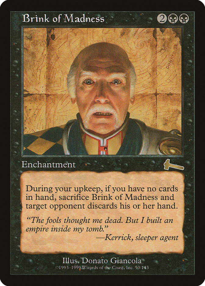 Brink of Madness [Urza's Legacy] | Card Merchant Takapuna