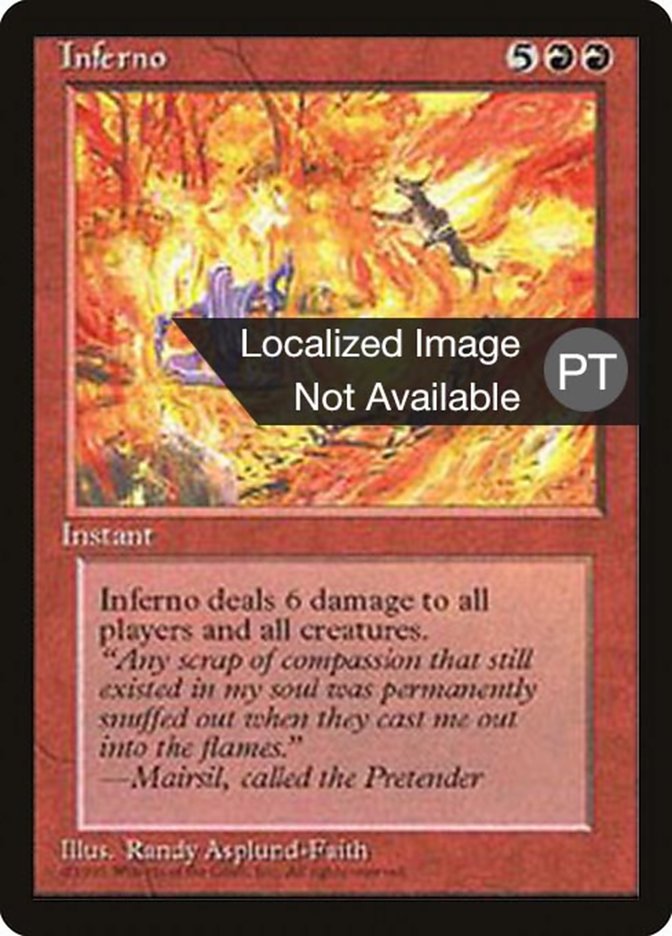 Inferno [Fourth Edition (Foreign Black Border)] | Card Merchant Takapuna