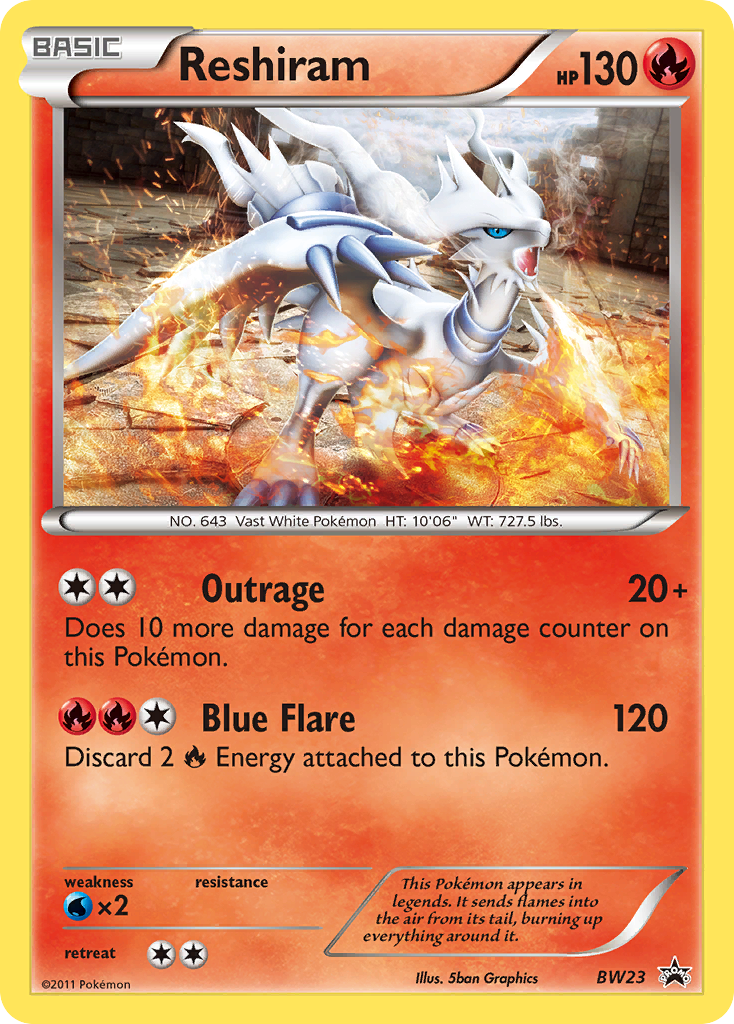 Reshiram (BW23) [Black & White: Black Star Promos] | Card Merchant Takapuna