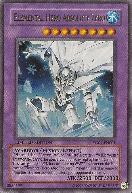 Elemental Hero Absolute Zero [YG04-EN001] Ultra Rare | Card Merchant Takapuna