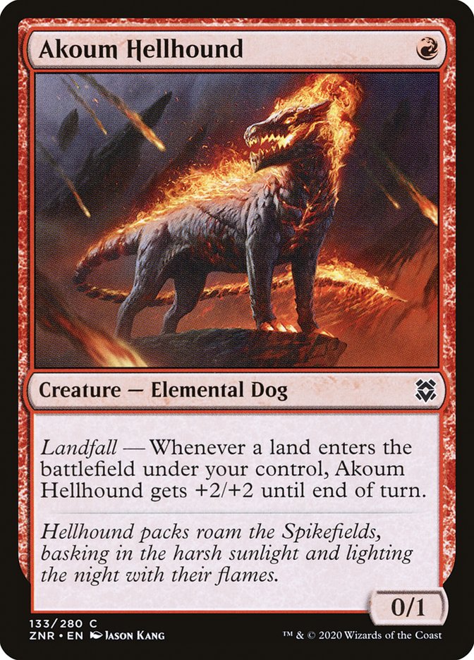 Akoum Hellhound [Zendikar Rising] | Card Merchant Takapuna