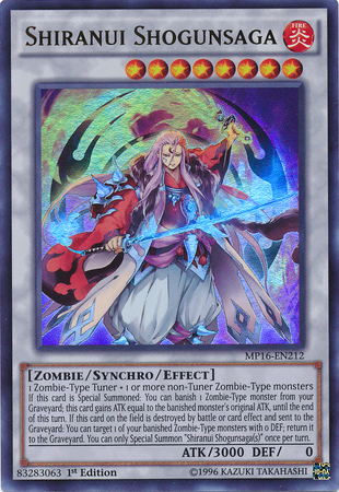 Shiranui Shogunsaga [MP16-EN212] Ultra Rare | Card Merchant Takapuna