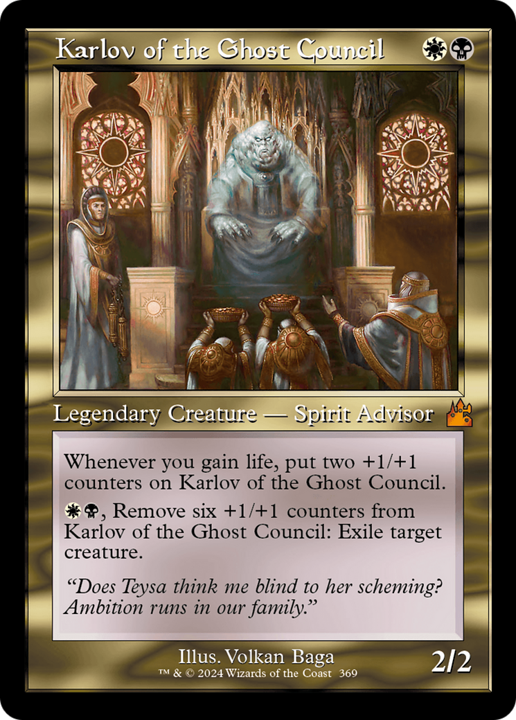 Karlov of the Ghost Council (Retro Frame) [Ravnica Remastered] | Card Merchant Takapuna