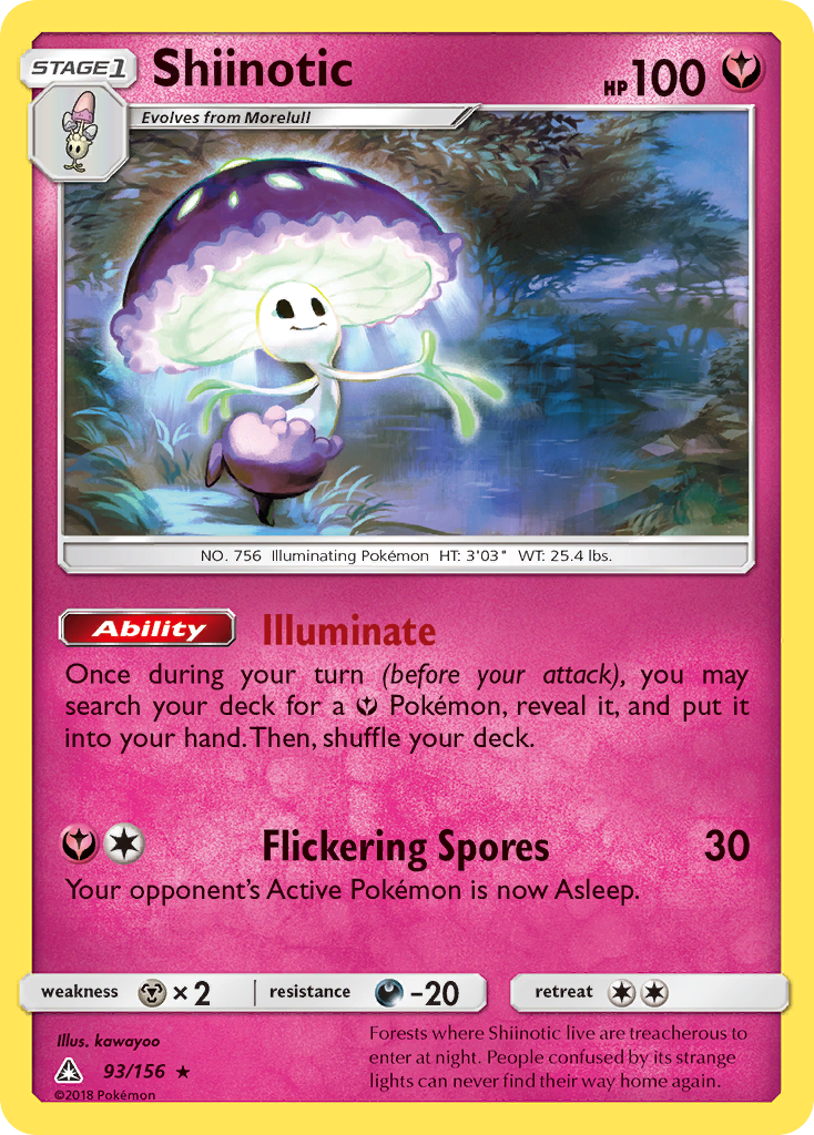 Shiinotic (93/156) [Sun & Moon: Ultra Prism] | Card Merchant Takapuna