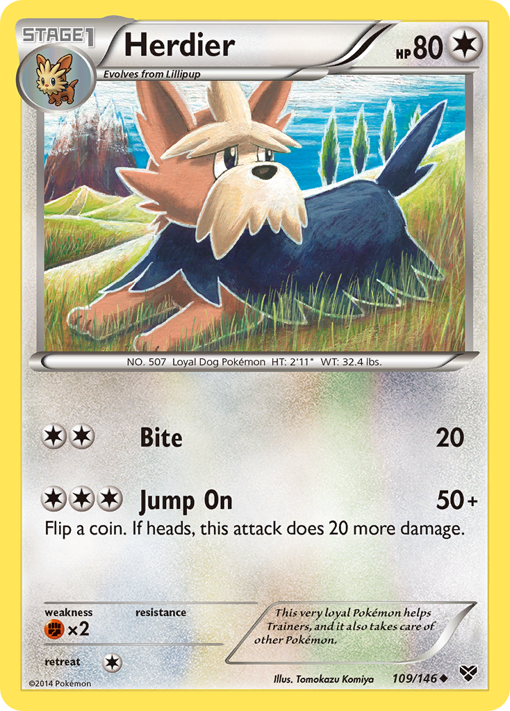 Herdier (109/146) [XY: Base Set] | Card Merchant Takapuna