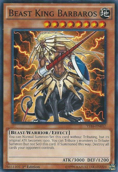 Beast King Barbaros [YS16-EN017] Common | Card Merchant Takapuna