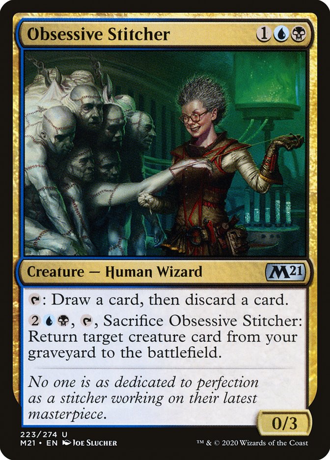 Obsessive Stitcher [Core Set 2021] | Card Merchant Takapuna