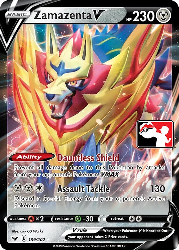 Zamazenta V (139/202) [Prize Pack Series One] | Card Merchant Takapuna