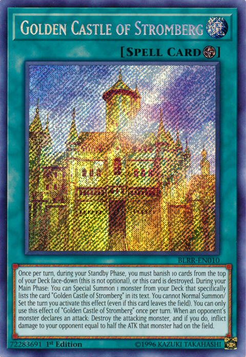 Golden Castle of Stromberg [BLRR-EN010] Secret Rare | Card Merchant Takapuna