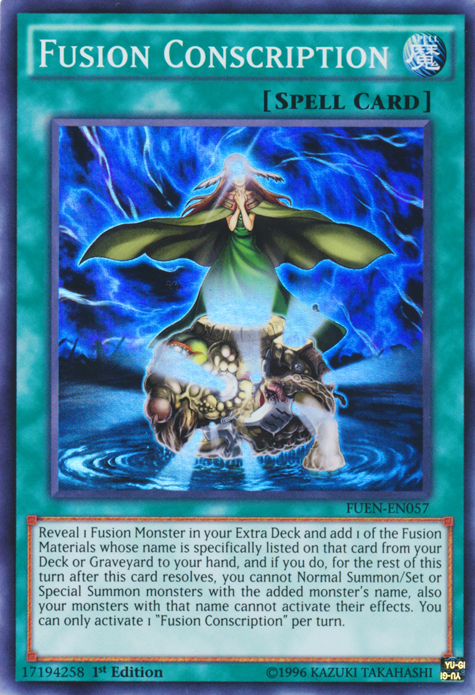 Fusion Conscription [FUEN-EN057] Super Rare | Card Merchant Takapuna