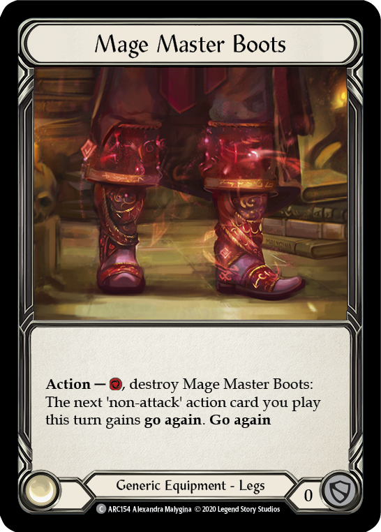 Mage Master Boots [U-ARC154] (Arcane Rising Unlimited)  Unlimited Normal | Card Merchant Takapuna