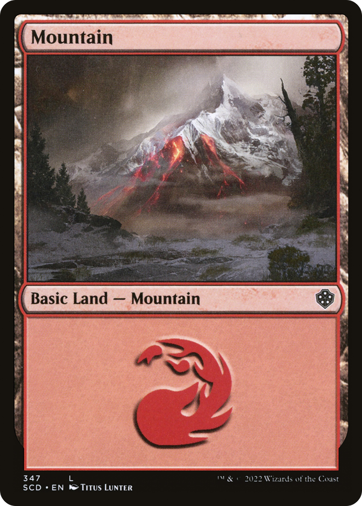 Mountain (347) [Starter Commander Decks] | Card Merchant Takapuna