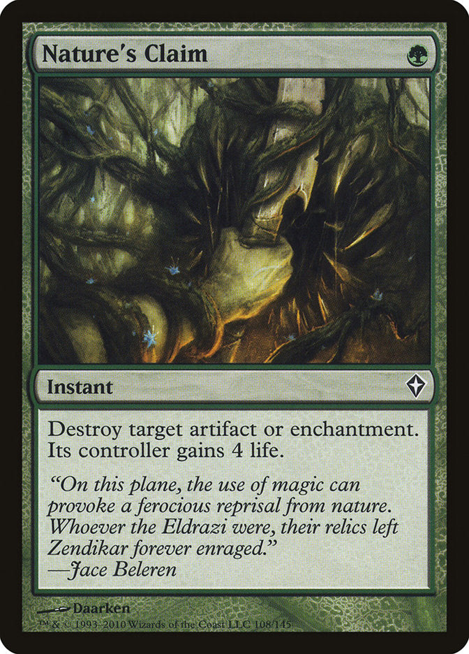 Nature's Claim [Worldwake] | Card Merchant Takapuna