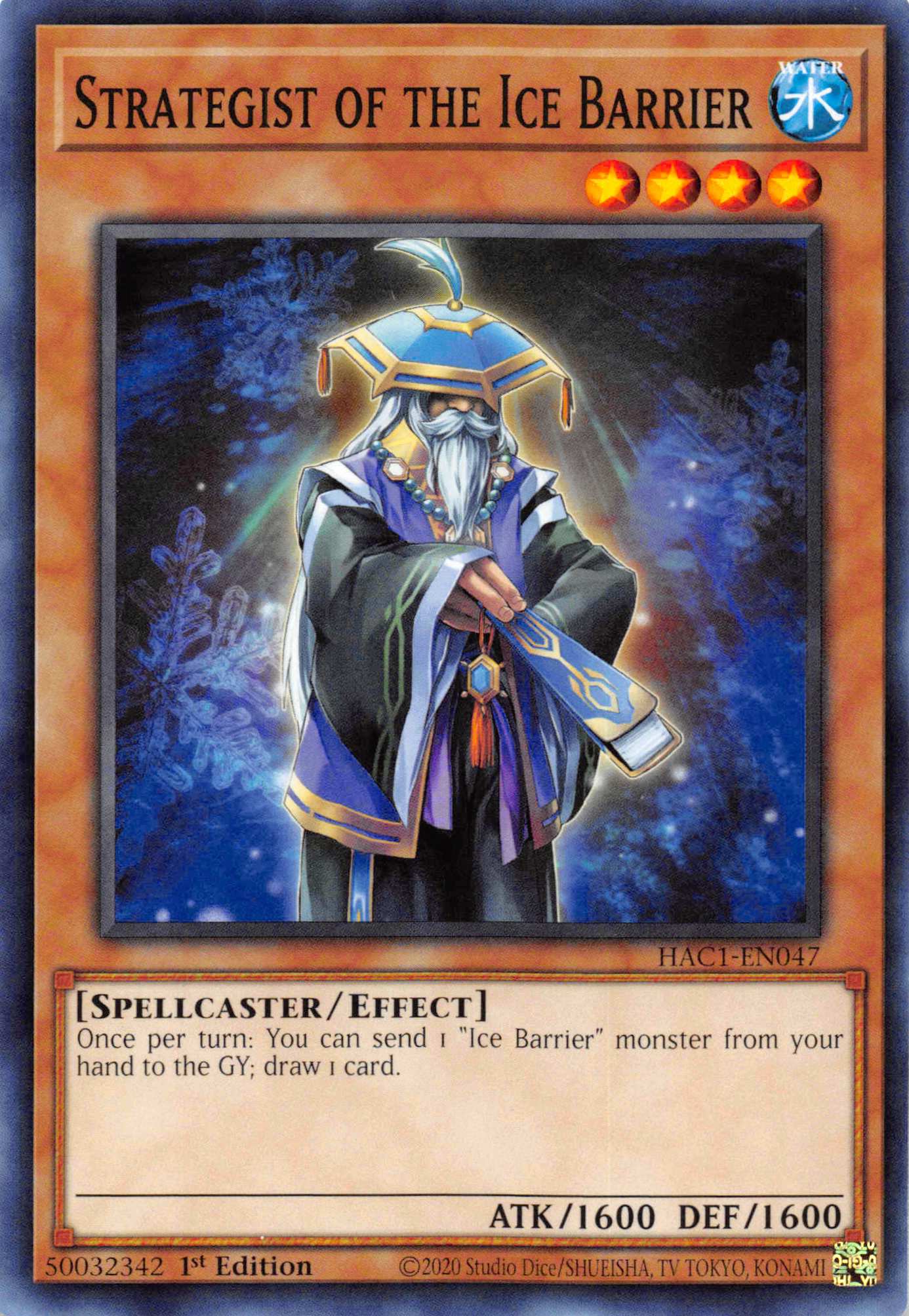 Strategist of the Ice Barrier (Duel Terminal) [HAC1-EN047] Parallel Rare | Card Merchant Takapuna