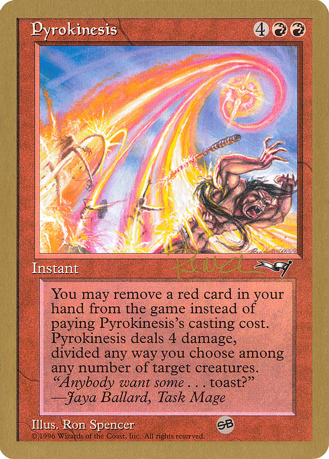 Pyrokinesis (Paul McCabe) (SB) [World Championship Decks 1997] | Card Merchant Takapuna