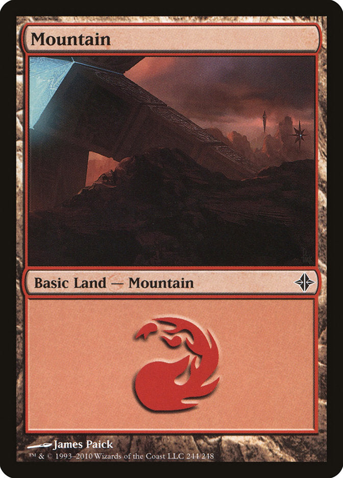 Mountain (244) [Rise of the Eldrazi] | Card Merchant Takapuna