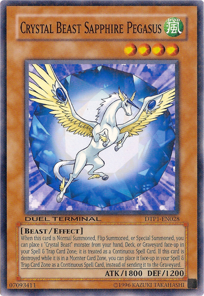 Crystal Beast Sapphire Pegasus [DTP1-EN028] Common | Card Merchant Takapuna