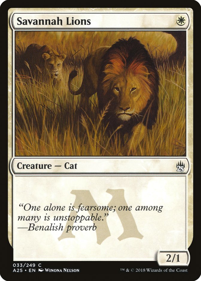 Savannah Lions [Masters 25] | Card Merchant Takapuna