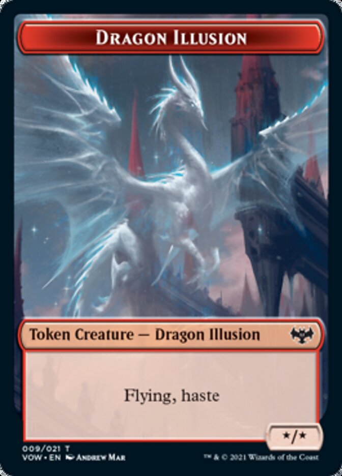 Dragon Illusion Token [Innistrad: Crimson Vow Tokens] | Card Merchant Takapuna