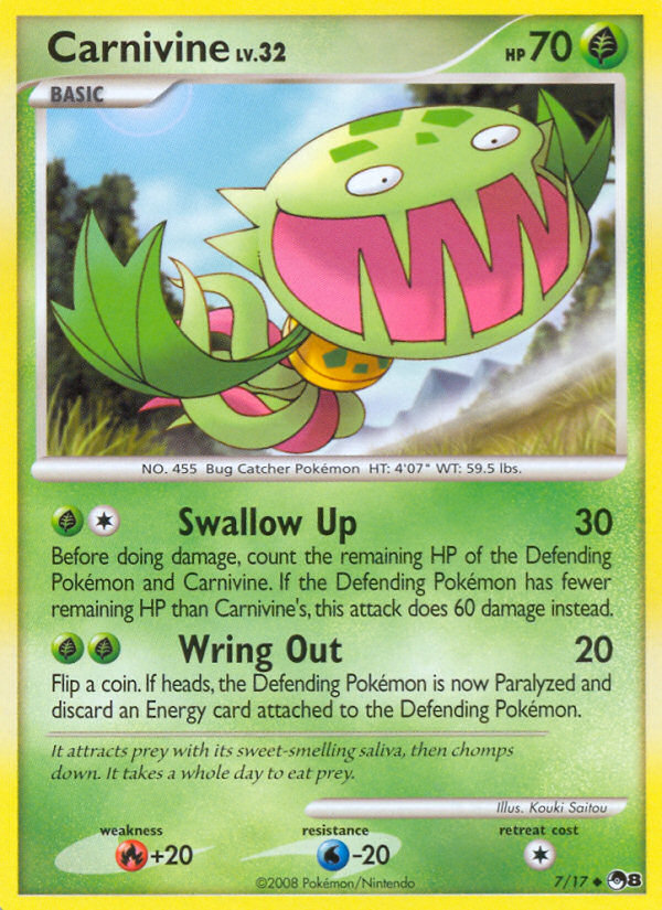 Carnivine (7/17) [POP Series 8] | Card Merchant Takapuna