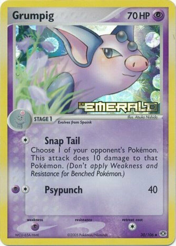 Grumpig (30/106) (Stamped) [EX: Emerald] | Card Merchant Takapuna