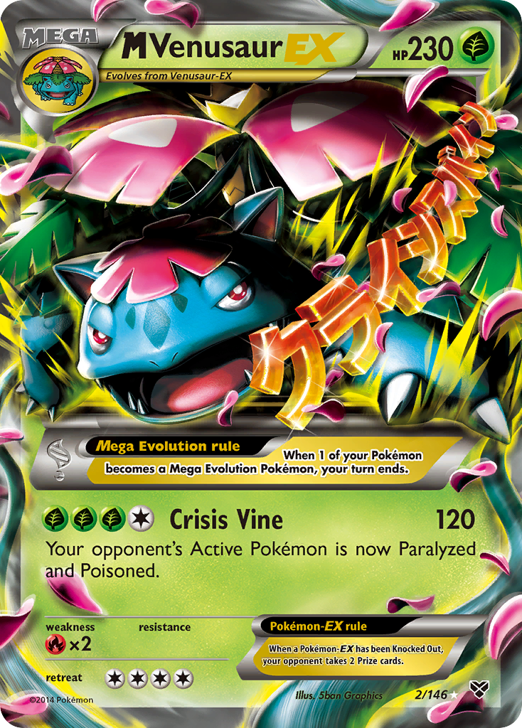 M Venusaur EX (2/146) [XY: Base Set] | Card Merchant Takapuna