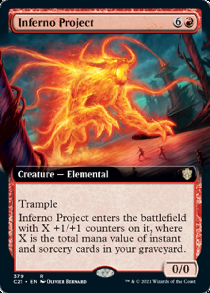 Inferno Project (Extended Art) [Commander 2021] | Card Merchant Takapuna