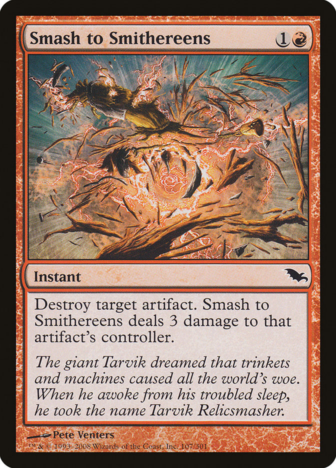 Smash to Smithereens [Shadowmoor] | Card Merchant Takapuna