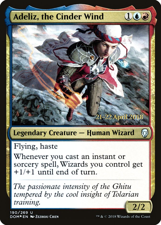 Adeliz, the Cinder Wind [Dominaria Prerelease Promos] | Card Merchant Takapuna