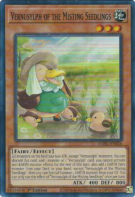 Vernusylph of the Misting Seedlings [DABL-EN026] Super Rare | Card Merchant Takapuna