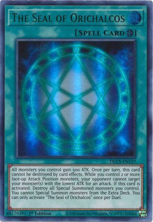 The Seal of Orichalcos (Green) [DLCS-EN137] Ultra Rare | Card Merchant Takapuna