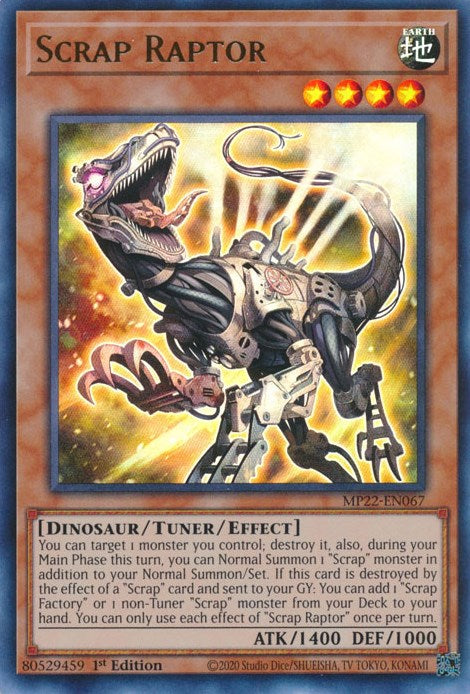 Scrap Raptor [MP22-EN067] Ultra Rare | Card Merchant Takapuna