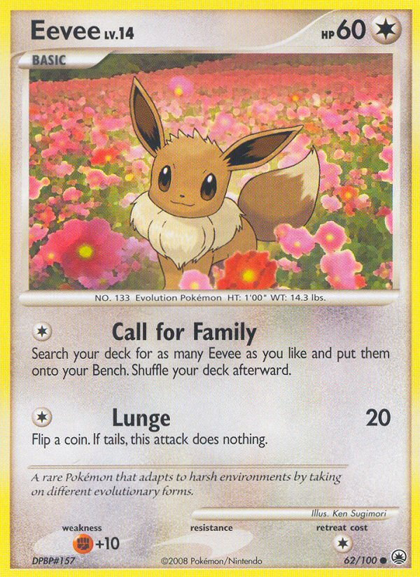 Eevee (62/100) [Diamond & Pearl: Majestic Dawn] | Card Merchant Takapuna