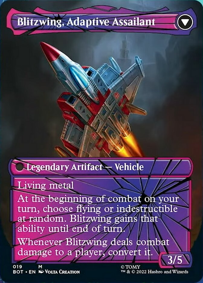 Blitzwing, Cruel Tormentor // Blitzwing, Adaptive Assailant (Shattered Glass) [Transformers] | Card Merchant Takapuna