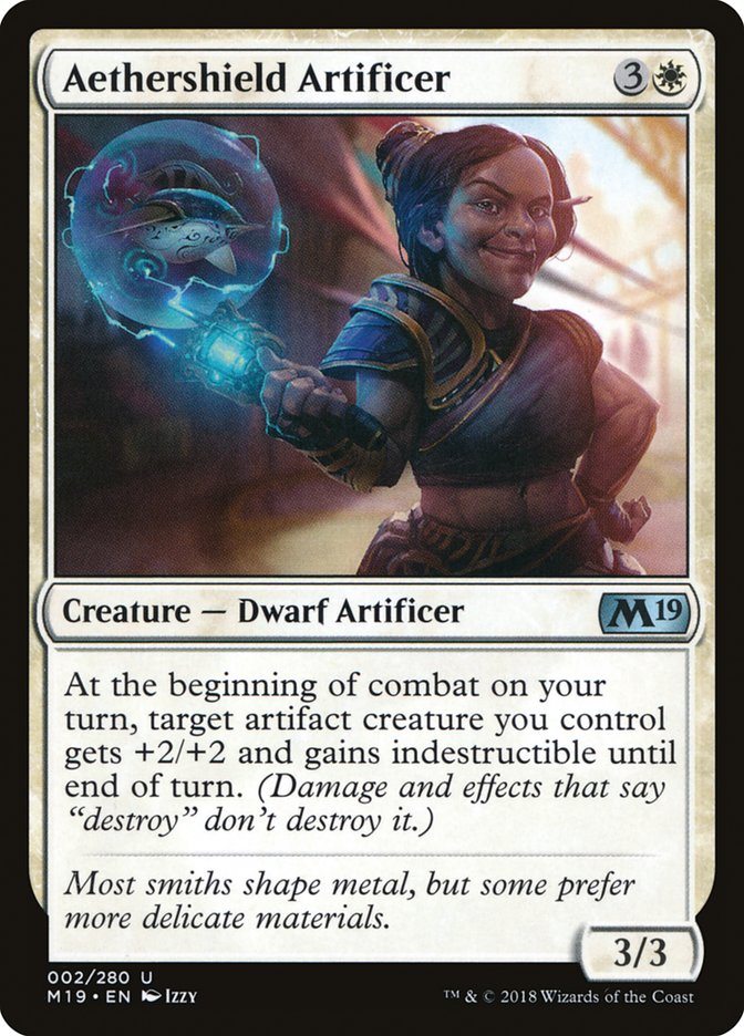 Aethershield Artificer [Core Set 2019] | Card Merchant Takapuna