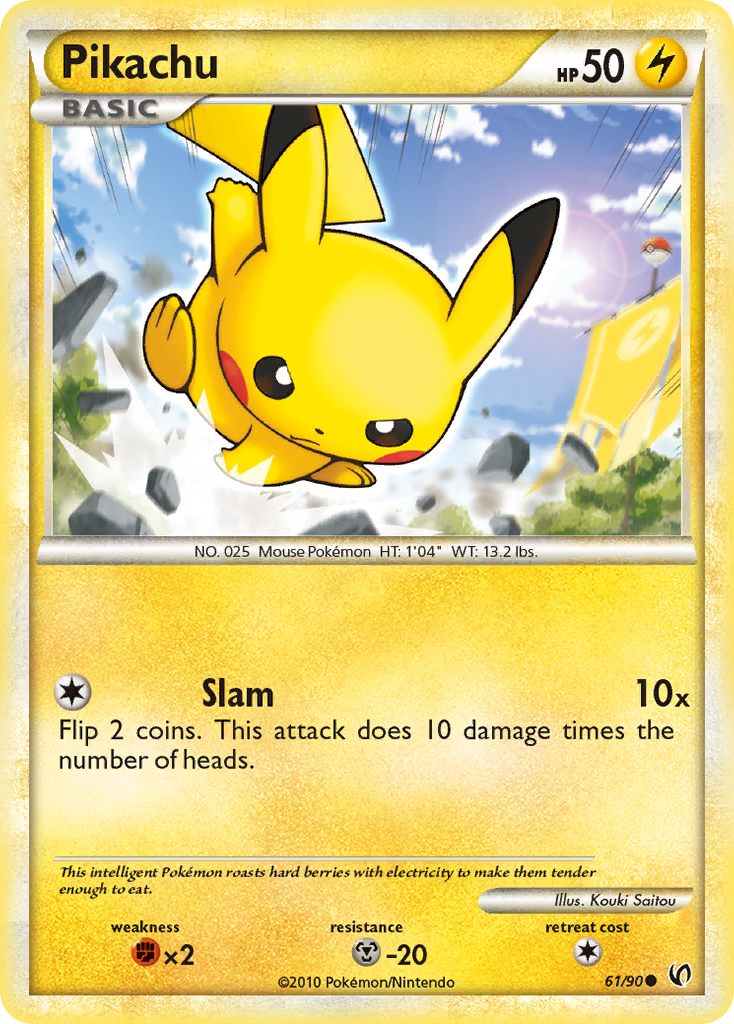 Pikachu (61/90) [HeartGold & SoulSilver: Undaunted] | Card Merchant Takapuna