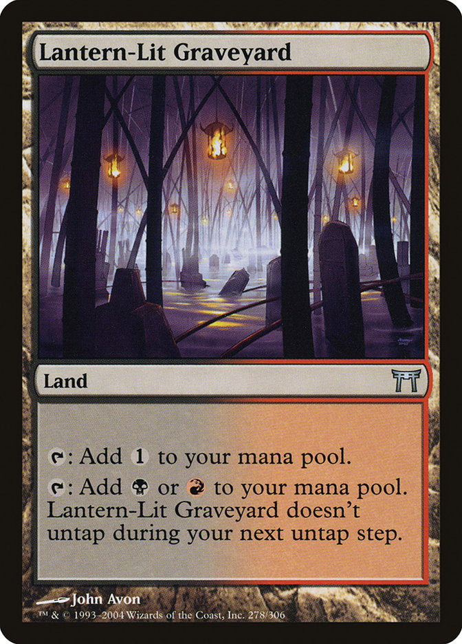 Lantern-Lit Graveyard [Champions of Kamigawa] | Card Merchant Takapuna