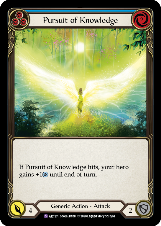 Pursuit of Knowledge [U-ARC161] (Arcane Rising Unlimited)  Unlimited Rainbow Foil | Card Merchant Takapuna