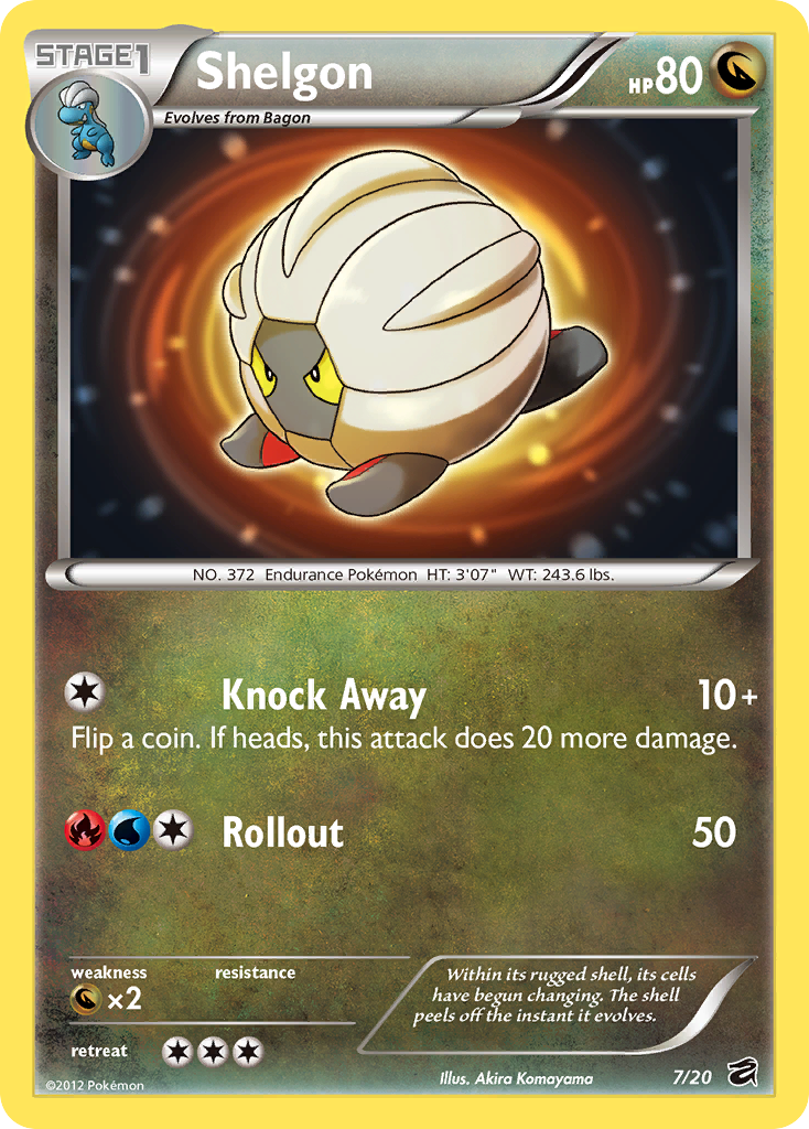 Shelgon (7/20) [Black & White: Dragon Vault] | Card Merchant Takapuna