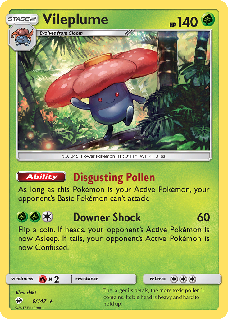 Vileplume (6/147) [Sun & Moon: Burning Shadows] | Card Merchant Takapuna