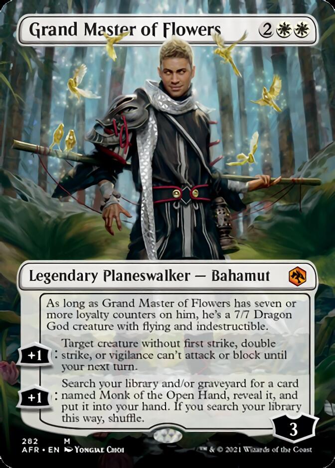 Grand Master of Flowers (Borderless) [Dungeons & Dragons: Adventures in the Forgotten Realms] | Card Merchant Takapuna