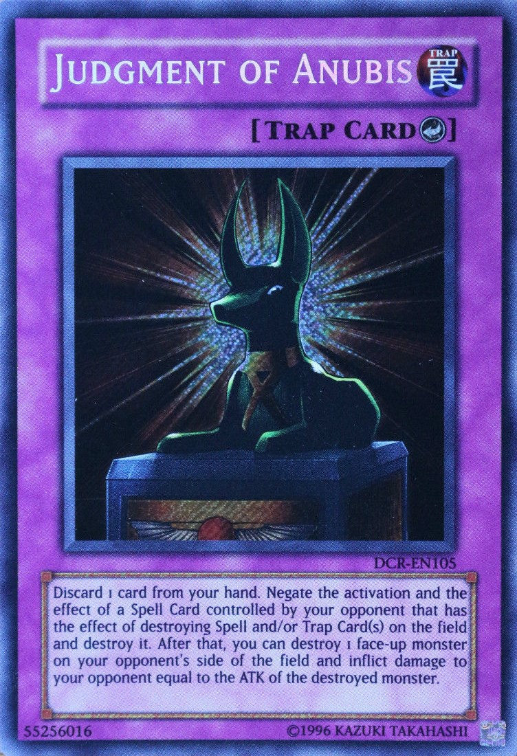 Judgment of Anubis [DCR-EN105] Secret Rare | Card Merchant Takapuna