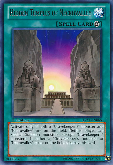 Hidden Temples of Necrovalley [LVAL-EN066] Rare | Card Merchant Takapuna