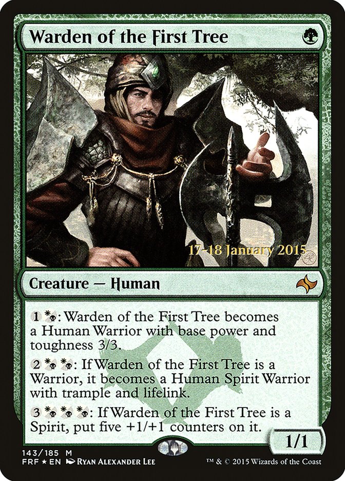 Warden of the First Tree [Fate Reforged Prerelease Promos] | Card Merchant Takapuna