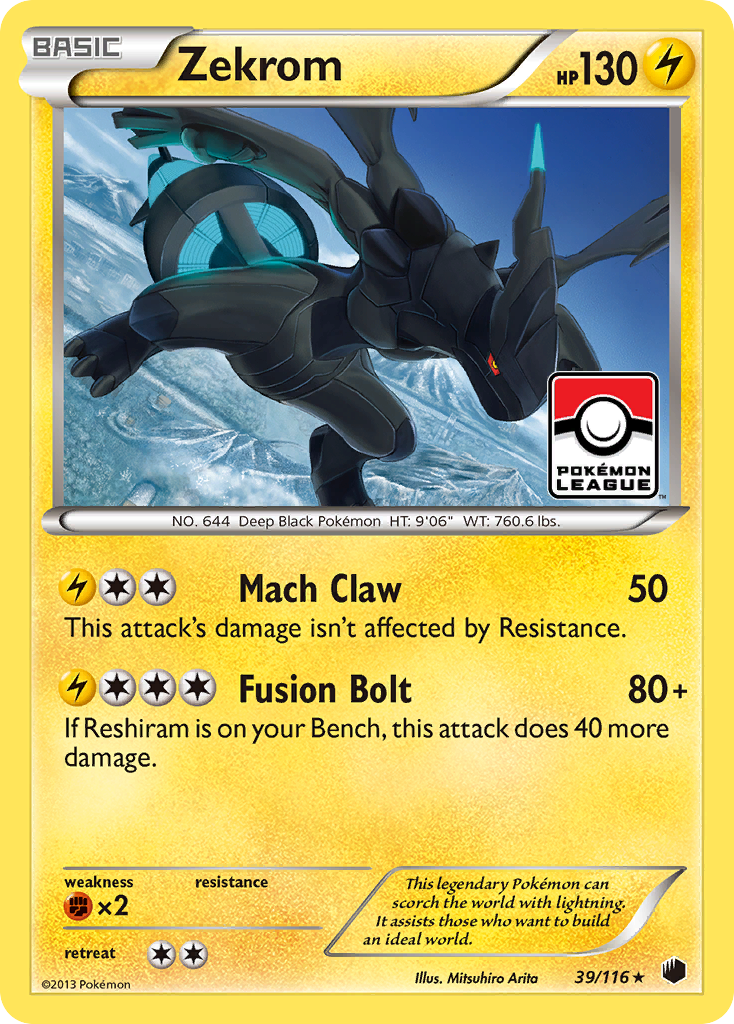 Zekrom (39/116) [Black & White: Plasma Freeze] | Card Merchant Takapuna