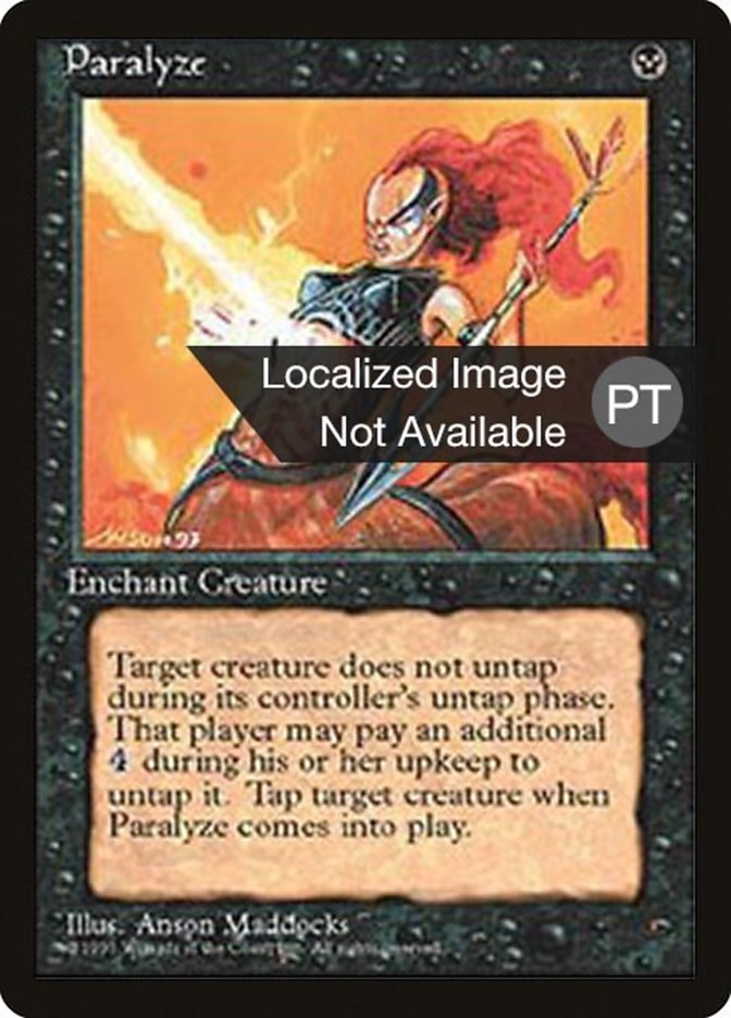 Paralyze [Fourth Edition (Foreign Black Border)] | Card Merchant Takapuna