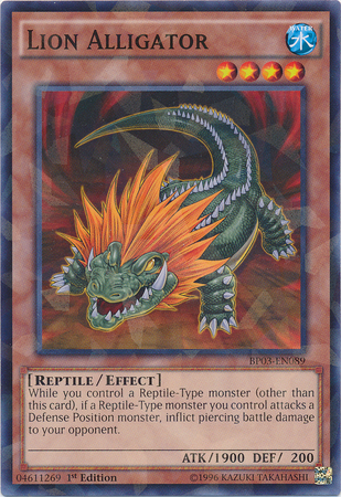 Lion Alligator [BP03-EN089] Shatterfoil Rare | Card Merchant Takapuna